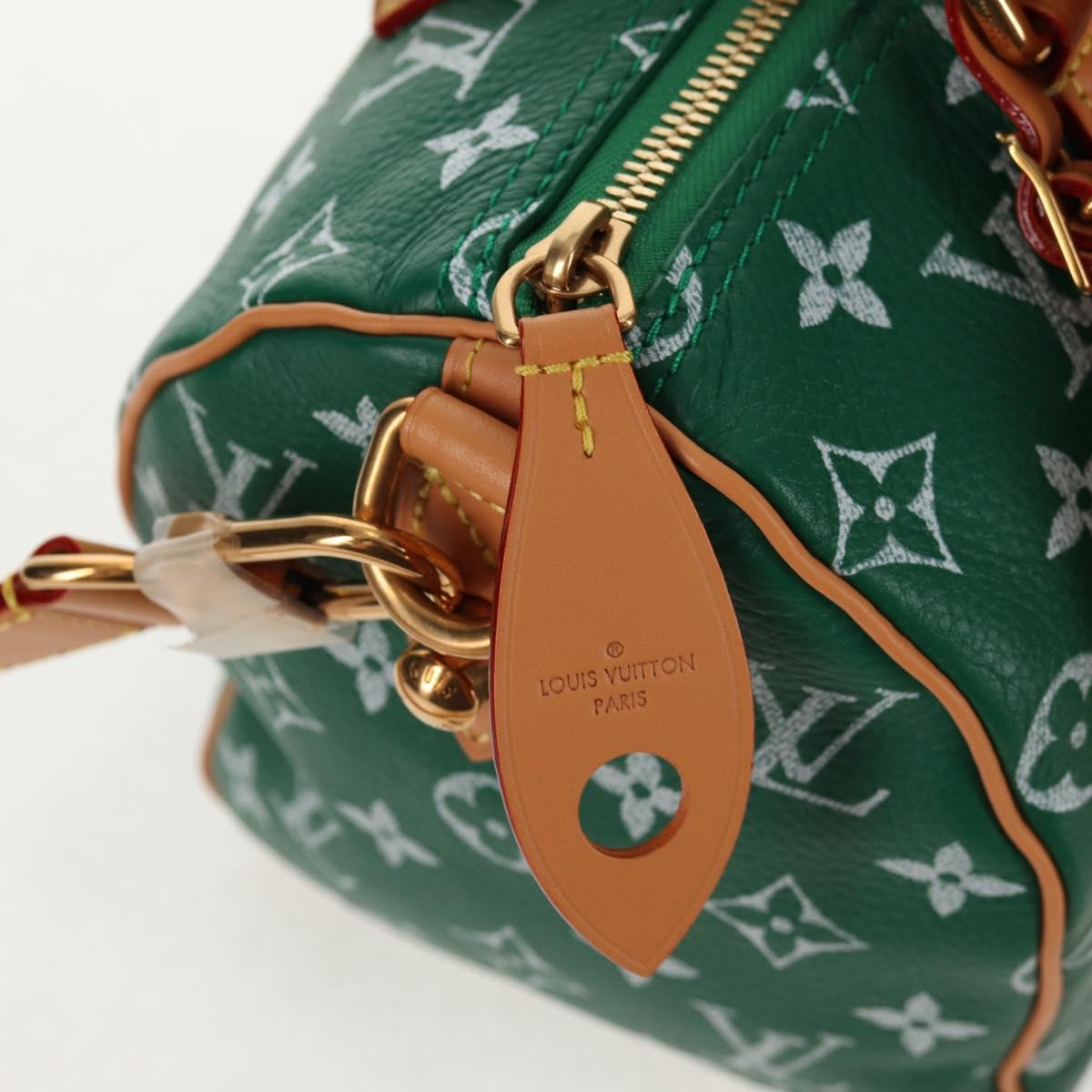 LOUIS VUITTON Monogram Speedy P9 Bandouliere 25 Bag Green M24423 LV Auth 139047SM